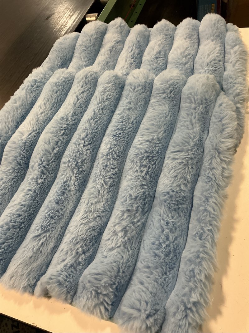 Condition photo showing Good Condition for neelvin brown faux fur cozy soft plaid decorative throw pillow covers 20x20 inch set of 2,velvet pillowcase cushion case for sofa couch