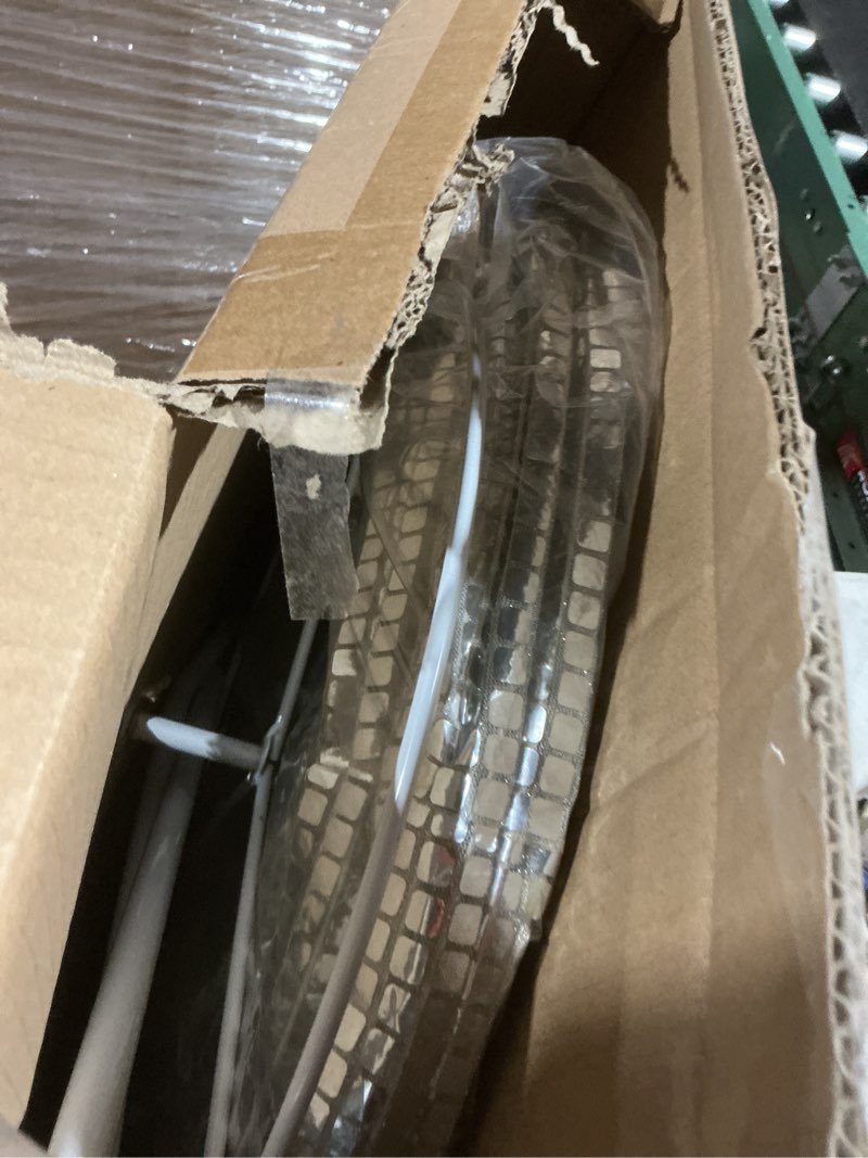 Condition photo showing As Is for 4.17 ft Christmas Disco Snowman Decoration Foldable & Collapsible Christmas Disco Ball Snowman with Knitted Scarf Hat Reflective Glitter Decor for Xmas Winter Holiday Indoor Home Pub