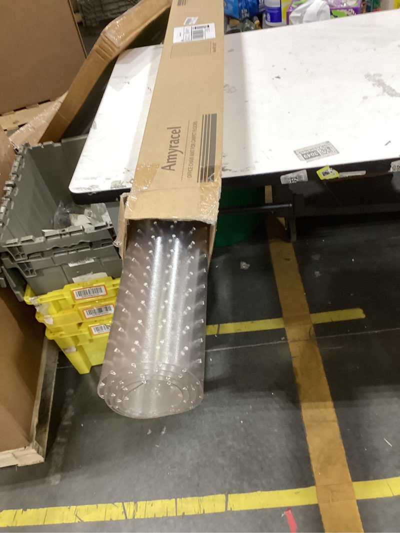 Condition photo showing New/Like New for amyracel extra large office chair mat for hardwood floor- 45" x 53" clear computer desk chair floor mat for hard wood/tile floors, easy glide floor protector mat for rolling chairs at home or work 45" x 53" rectangular for hard floor