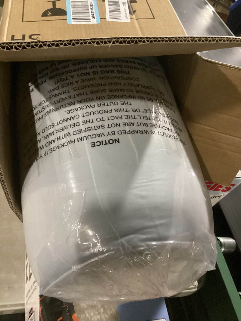 Condition photo showing New/Like New for premium dual layer 4 inch memory foam mattress topper, 2 inch gel memory foam and 2 inch pillow top mattress pad cover for back pain, extra thick comfort support?full 54"x75"? grey gray full