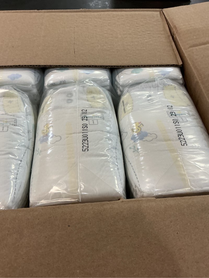 Condition photo showing Good Condition for Pampers Swaddlers Diapers, Size 1 (8-14 lbs), 198 Count, Absorbent, Keeps Baby Dry and Comfortable, Skin Safe Disposable Baby Diaper (Packaging May Vary)