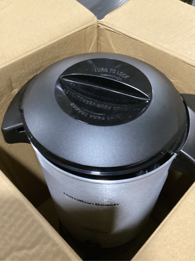 Condition photo showing New/Like New for Hamilton Beach - Coffee Urn - Silver