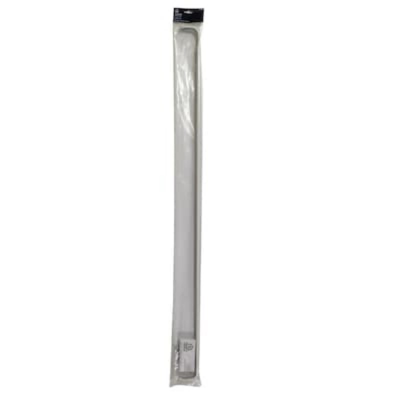 project source 48-in to 84-in white steel single curtain rod