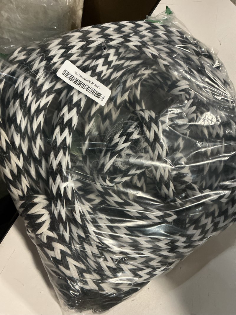 Condition photo showing Good Condition for Boat Tow Rope 60ft 3-6K, Floating Ropes for Towable Tubes Accessories 3K Black 3K