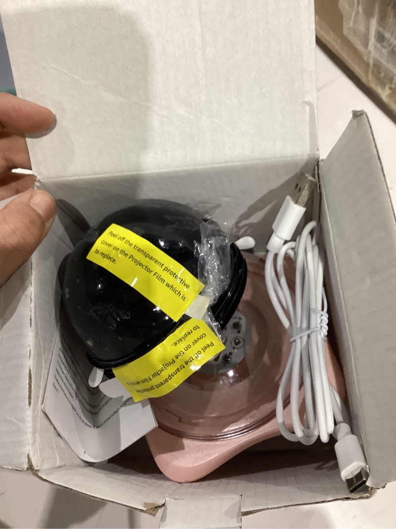 Condition photo showing As Is for Onefire Girls Toys for Girl Gifts, 6 Films Light Projector Unicorn Toys for Girls Age 4-6, Rechargeable Night Lights for Bedroom, 360° Rotating Butterfly Decor Mermaid Gifts Princess Baby Toddler Toys pink2.0