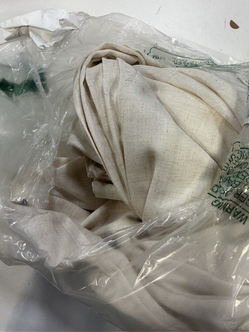 Condition photo showing Good Condition for NICETOWN Natural Linen Curtains 84 inch Long 2 Panels Set, Grommet Top Thick Linen Burlap Semi Sheer Vertical Drapes Privacy Assured with Light Filtering for Bedroom/Living Room, W55 x L84 Natural 55"W x 84"L (Pack of 2)