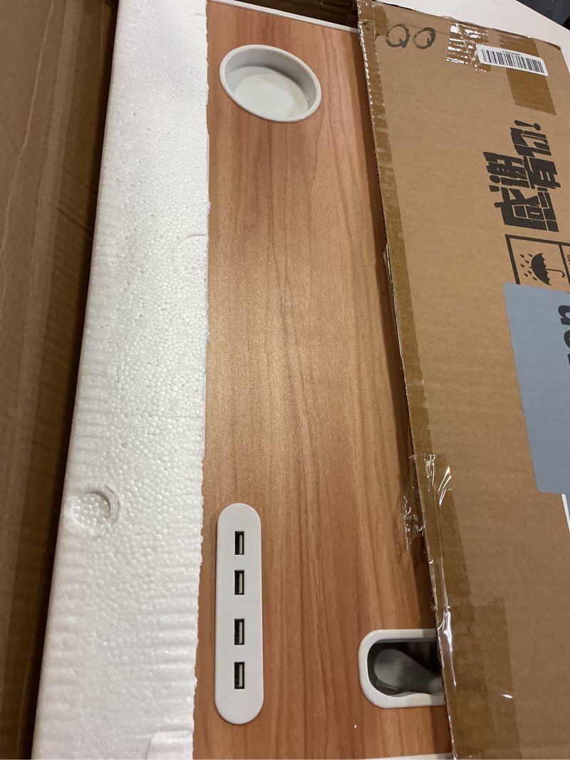 Condition photo showing Good Condition for Laptop Desk for Bed, Laptop Bed Tray Table with Storage Drawer and Cup Holder, Laptop Bed Desk Tray with USB Charge Port, Foldable Bed Table for Writing Working Reading (Yellow)