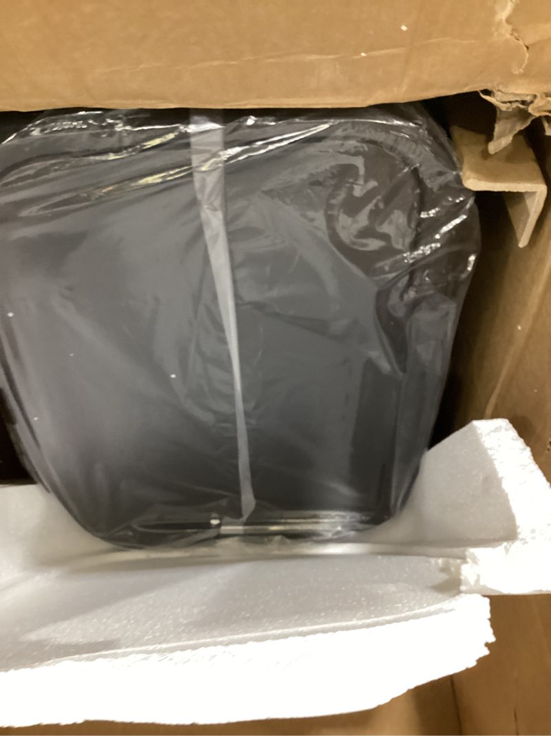 Condition photo showing Good Condition for songmics kitchen trash can, 21 gallon (80 l) stainless steel garbage can, with stay-open lid and step-on pedal, soft closure, tall, large and space-saving, silver and black ultb534e01 21 gallons silver + black