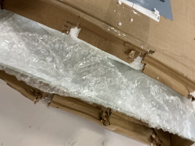 Condition photo showing Good Condition for Design House 501338 Two-Light Square Frosted White Glass Semi-Flush Ceiling Mounted Light 11-inch, White