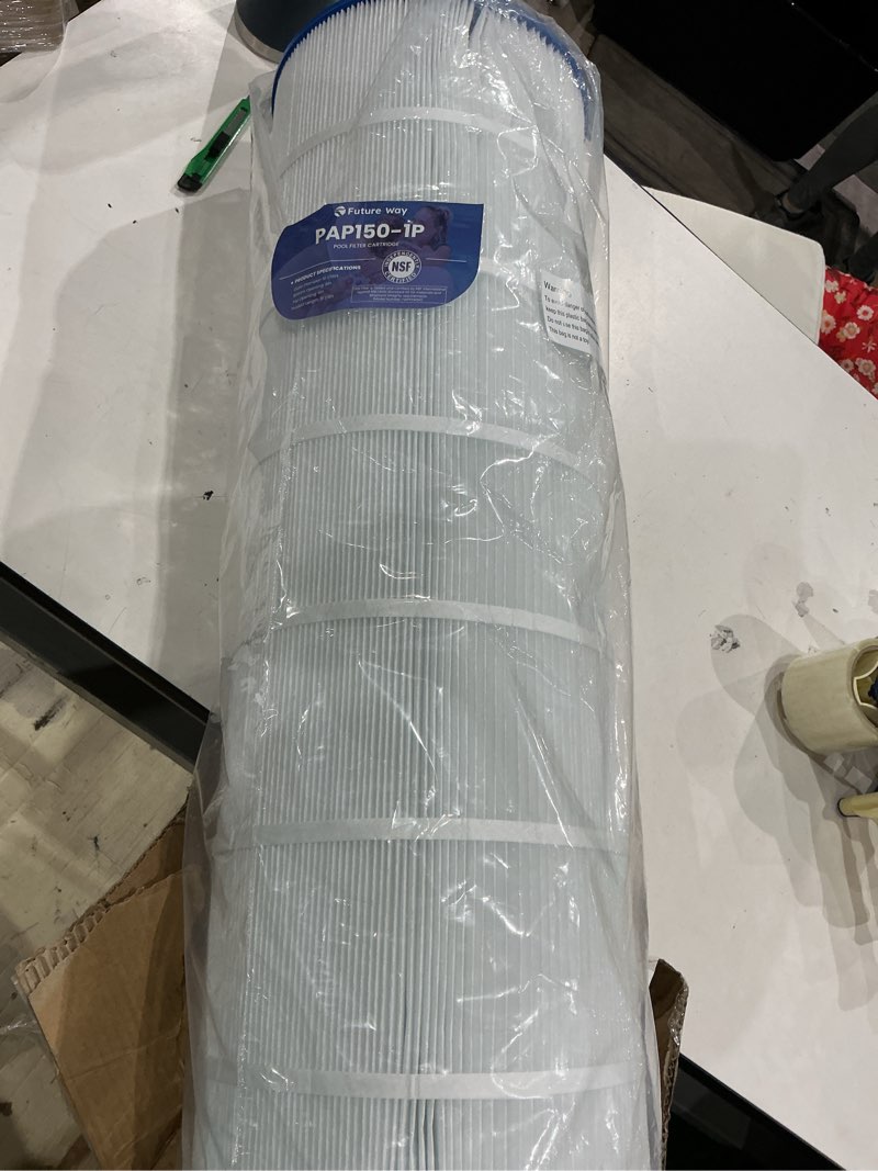 Condition photo showing Good Condition for future way cc150 pool filter cartridge replacement for pentair clean & clear 150, replace pleatco pap150, pentair r173216, unicel c-9415, 150 sq.ft
