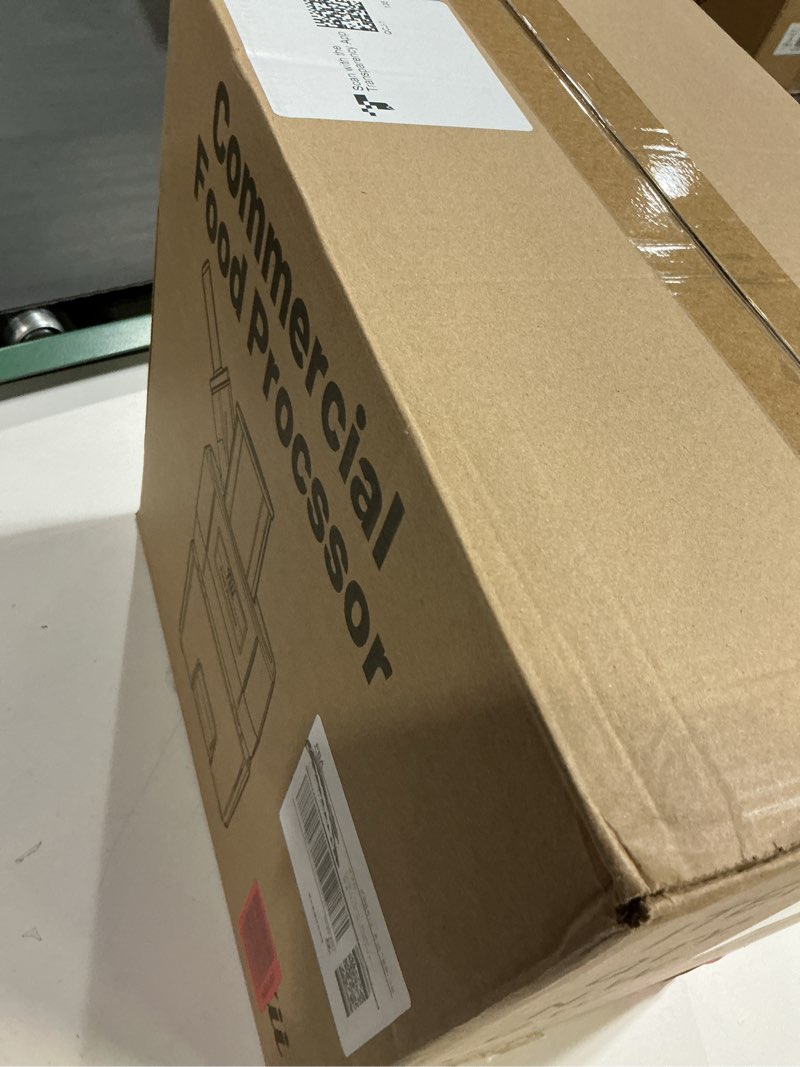 Condition photo showing Good Condition for 5-in-1 Electric Vegetable Chopper, Commercial Food Dicer - Multifunctional Vegetable Cutter Processor with Dual Feed Chutes for Dicing, Slicing, Grating and Julienning Black