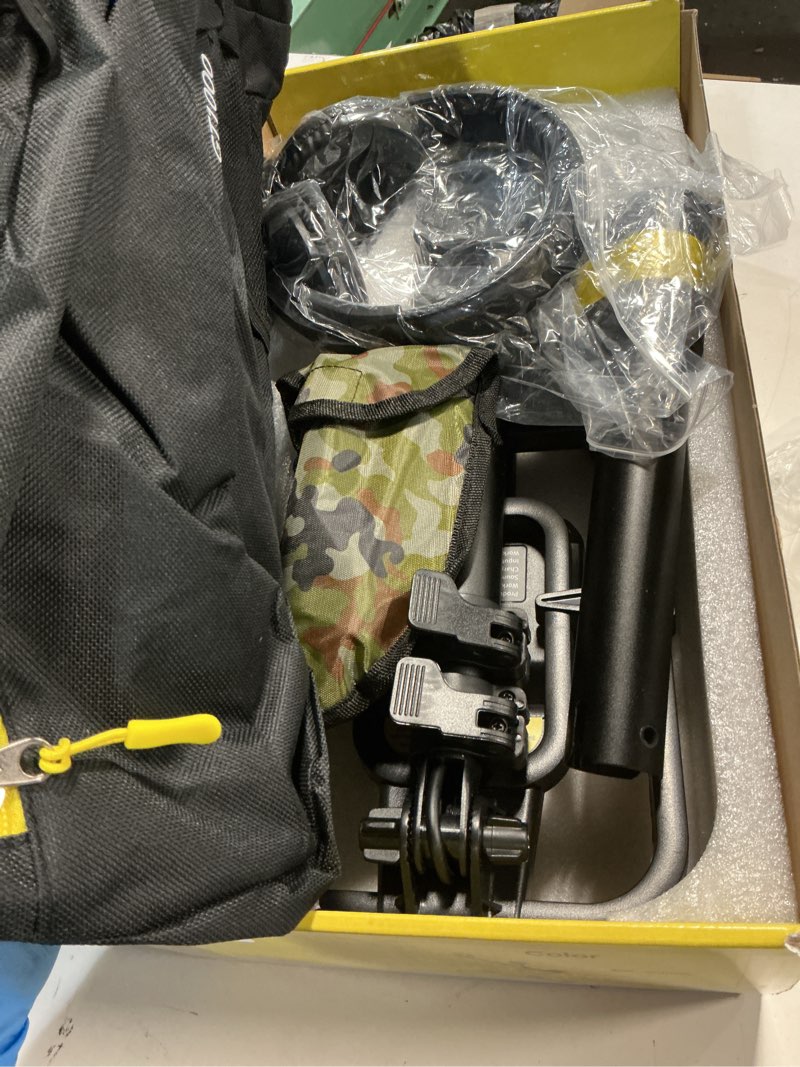 Condition photo showing Good Condition for Metal Detector for Adults Waterproof - 2000mAh Chargeable Professional Cordless Gold Detector with LCD Display, Retractable Foldable Higher Accuracy Metal Detector with 10" IP68 Coil - OKESAM BLACK