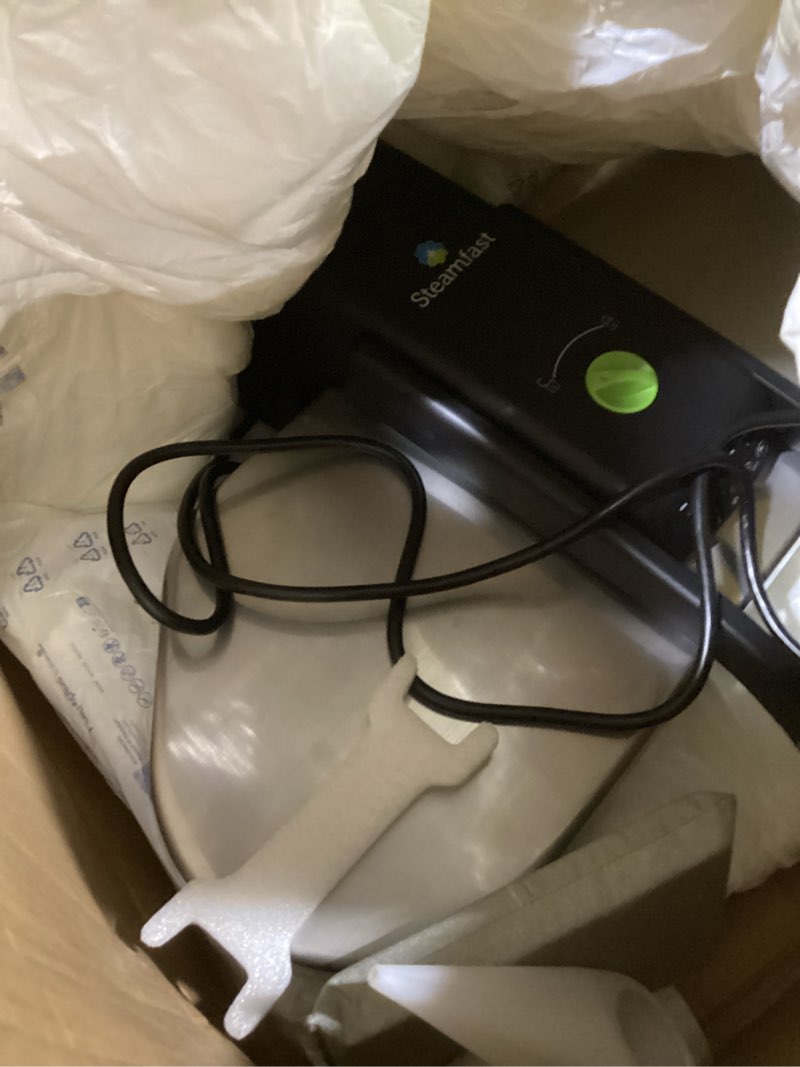 Condition photo showing As Is for Steamfast SF-680 Digital Steam Press with Multiple Fabric Settings and Steam Burst Function,Stainless/Black