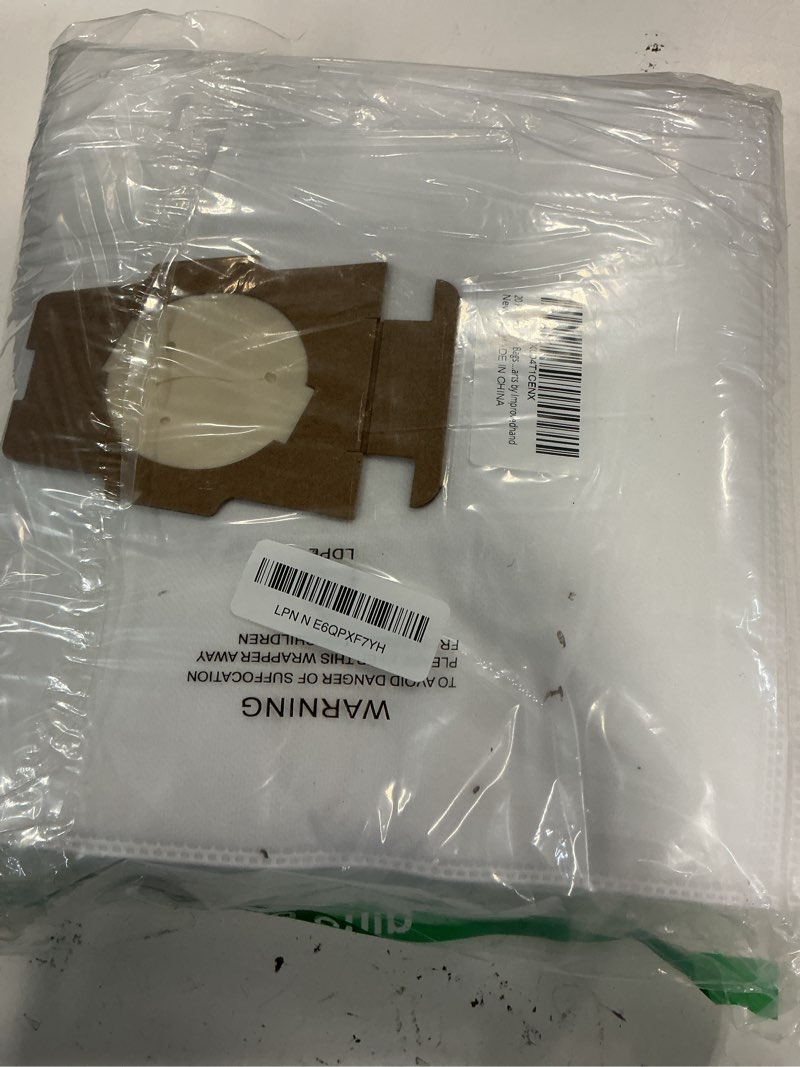 Condition photo showing Good Condition for 20 pack vacuum bags [model 204814]compatible with kirby sentria/avalir/ultimate g series | replaces f-style & twist-style 204811 205811 204808 | replacement parts by improvedhand