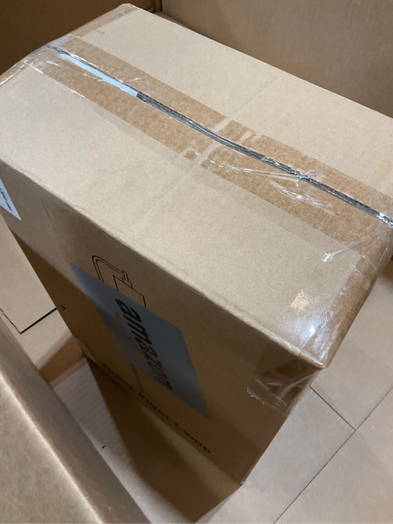 Condition photo showing Good Condition for ?upgraded?dimmable floor lamp for living room with glass shade, black modern industrial floor lamp with 900lm led bulb included, bright standing tall lamp for bedroom, office, reading room, corner clear glass-matte black