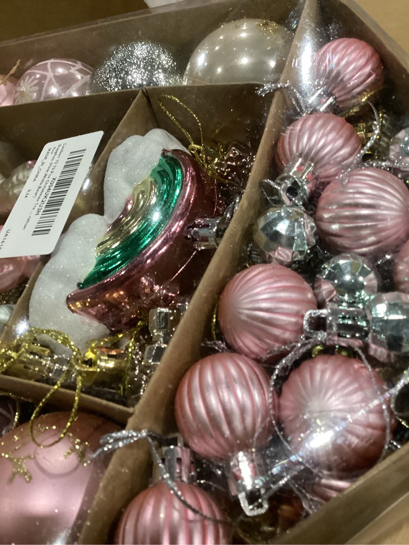 Condition photo showing Good Condition for Canlierr 70 Pcs Christmas Ball Ornaments Assorted Shatterproof Hanging Decor for Christmas Tree Deco