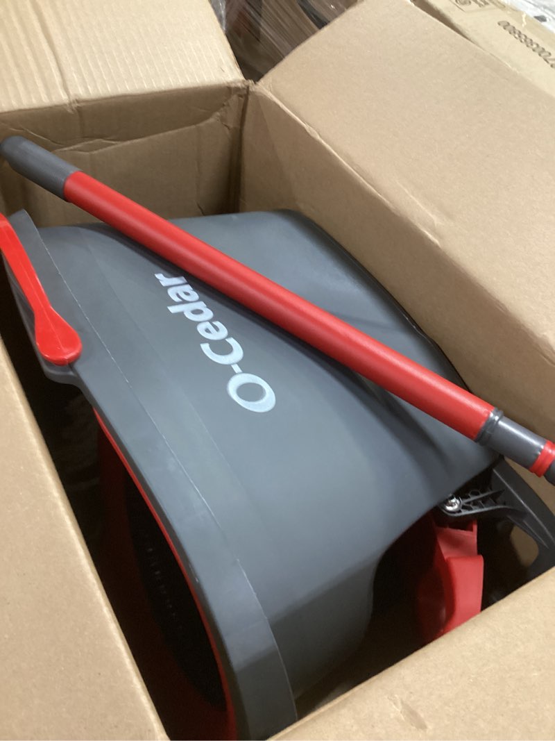 Condition photo showing Good Condition for O-Cedar EasyWring Microfiber Spin Mop, Bucket Floor Cleaning System, Red, Gray, Standard