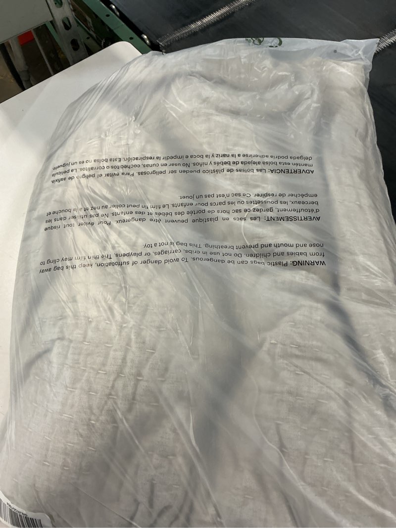 Condition photo showing Good Condition for european linen cotton stitch quilt, king/cal king, natural
