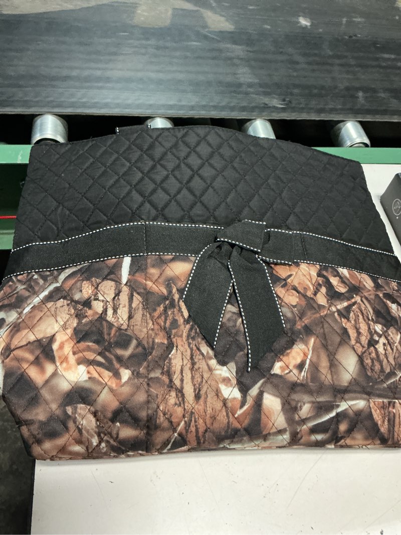 Condition photo showing Good Condition for j&c family owned natural camo quilted brown diaper bag (different color )