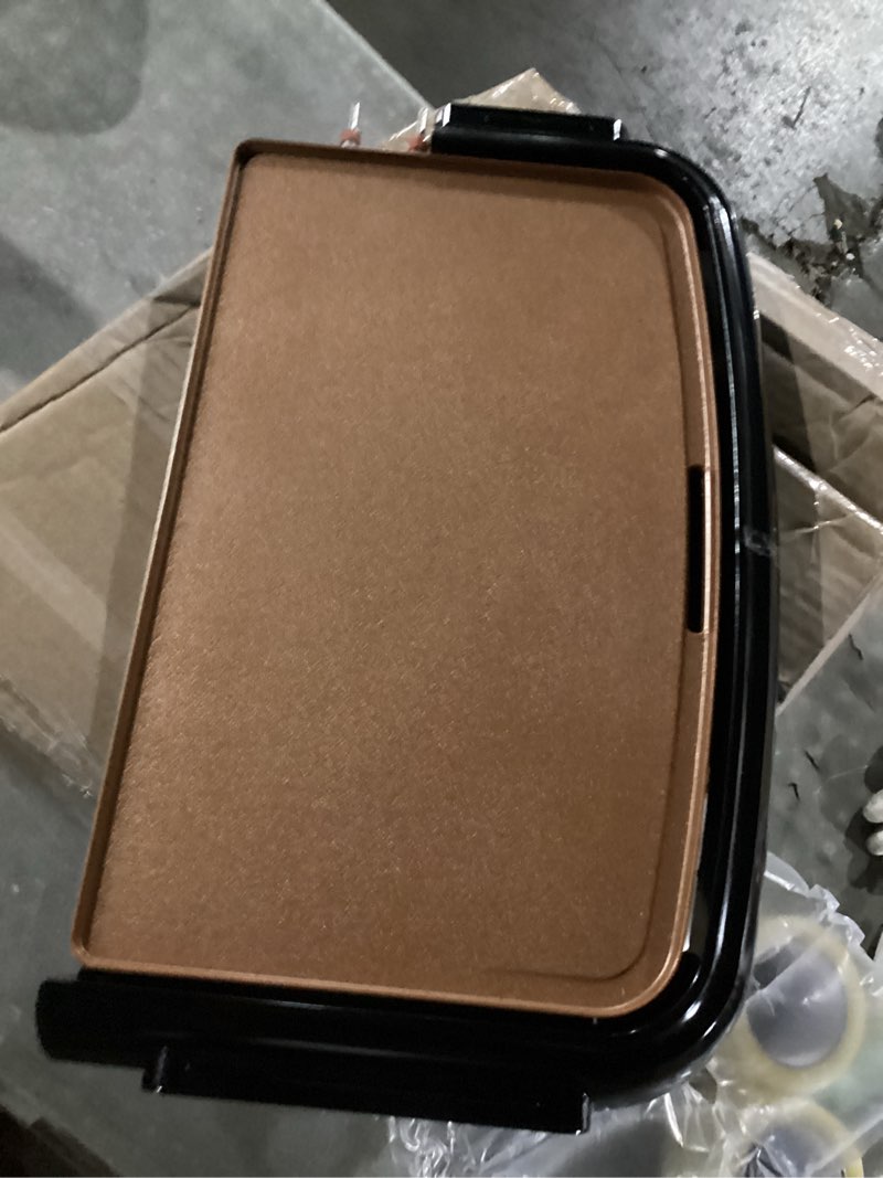 Condition photo showing Good Condition for (Similar to) BELLA Electric Griddle with Crumb Tray - Smokeless Indoor Grill, Nonstick Surface, Adjustable Temperature Control Dial & Cool-touch Handles, 10\\\" x 16\\\", Blacki