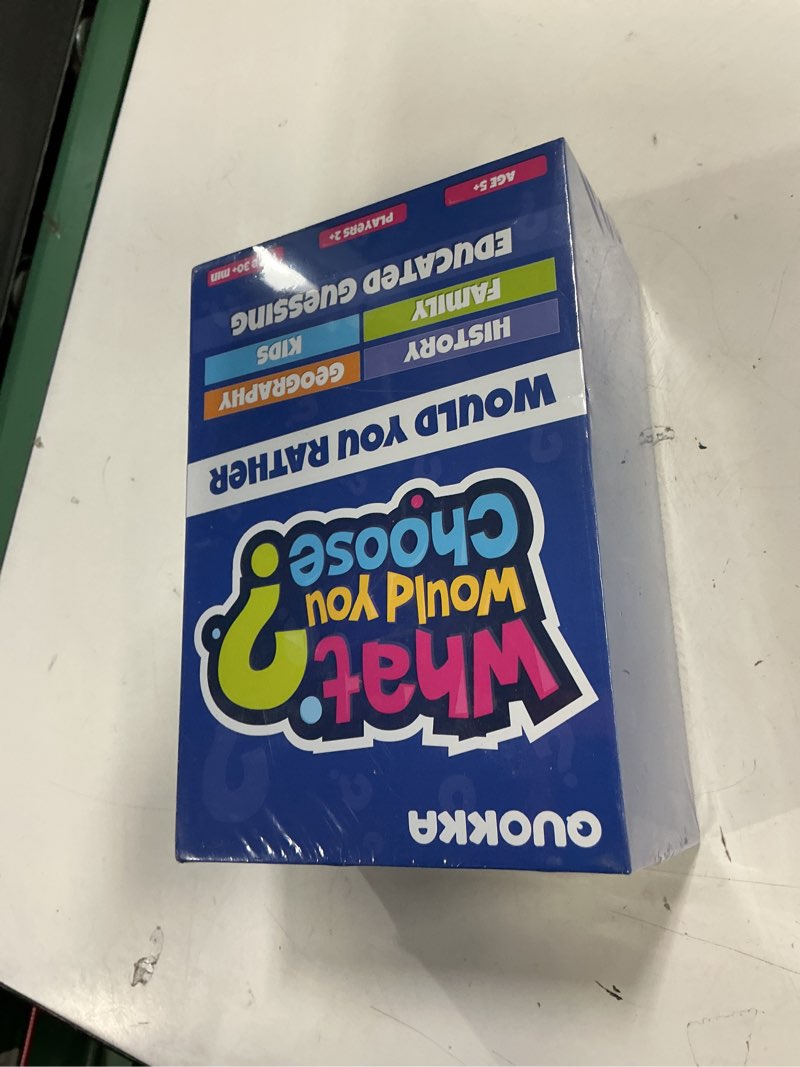 Condition photo showing New/Like New for quokka board games for kids 8-12 – 4 set family games for kids and adults – what would you choose – history, geography, kid, family – do we rather – fun card game for families and teens 7. 4 set 1
