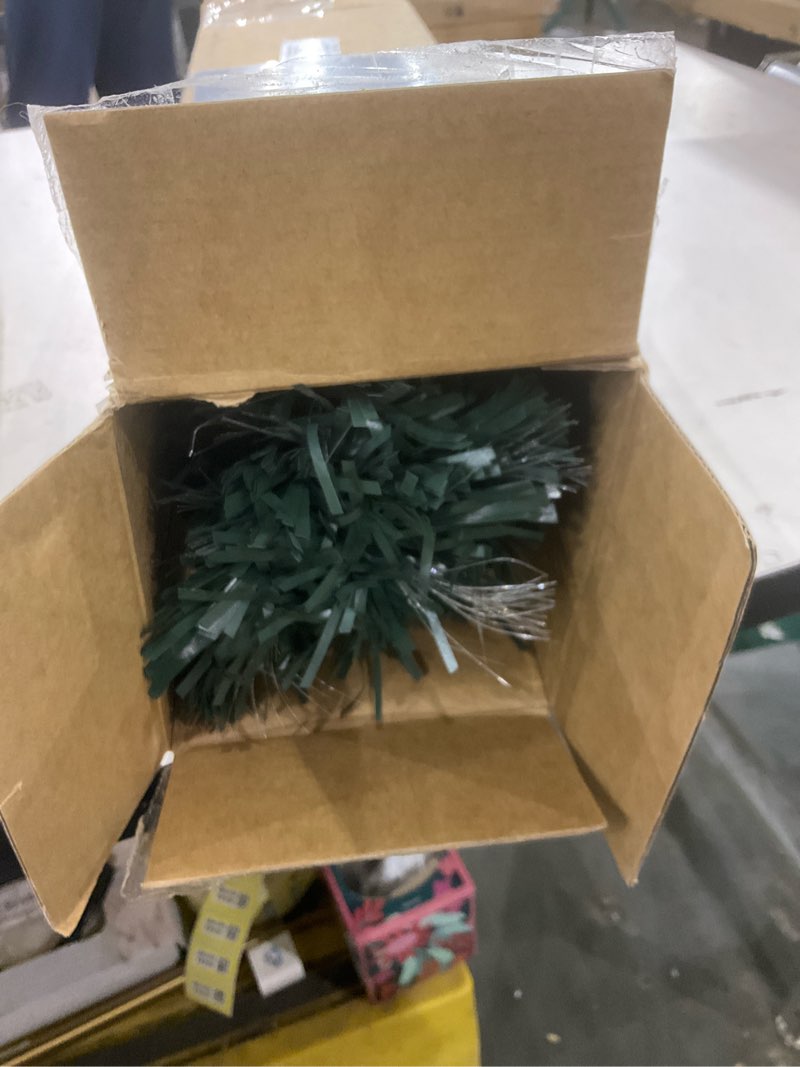 Condition photo showing Good Condition for 3ft Green Fiber Optic Christmas Tree,Pre-Lit Artificial Mini Christmas Tree, Tabletop Small Xmas Tree with Stars Holiday Home Decorations