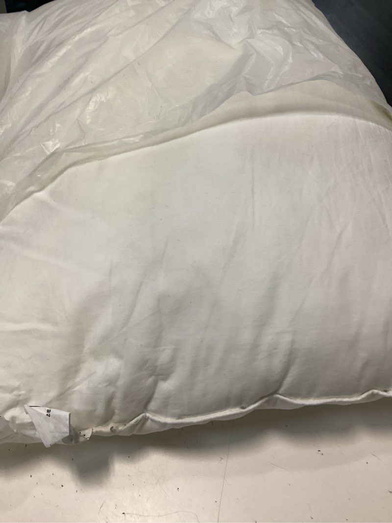 Condition photo showing As Is for premium down alternative pillow, standard, soft/medium