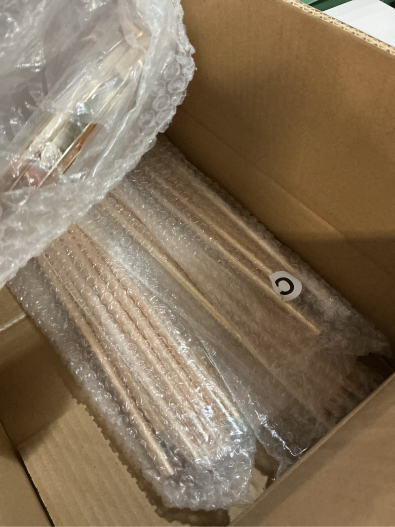 Condition photo showing Good Condition for 3PCS Cylinder Pedestal Stands for Parties, Gold Metal Plant Round Cylinder Stands for Party Flowers, Display Columns Pedestal Stand Cylinder Tables for Vases Birthday Party Backdrop Decorations