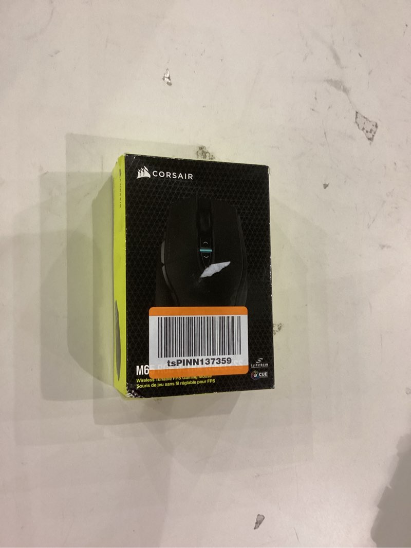 Condition photo showing As Is for Corsair M65 RGB Ultra Wireless Tunable FPS Gaming Mouse - Sub-1ms Slipstream Wireless Technology, 26,000 DPI Optical Sensor, Up to 120 Hours of Battery Life, 8 Programmable Buttons - Black Black M65 ULTRA WIRELESS