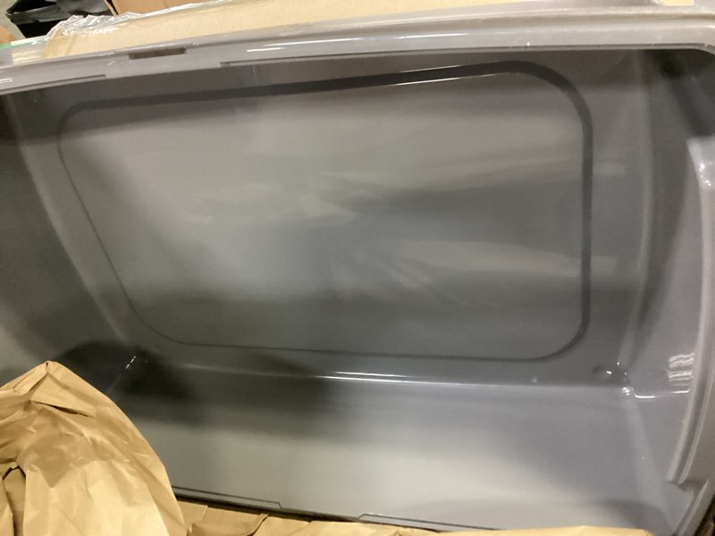 Condition photo showing Good Condition for IRIS USA XX-Large Cat Litter Box, Open Top Extra Large Litter Box for Big Cats and Multi-Cat Households, High Sided Scatter Shield, Easy to Clean, 30" L x 20" W x 14" H, Gray XXL Smoke