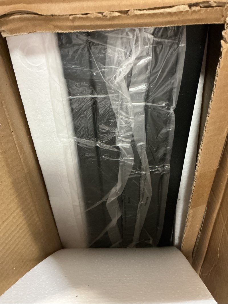 Condition photo showing Good Condition for Tall Display Shelf Floor Lamp, Dimmable LED lamp with 3 Color Temperatures, Sturdy Glass Curio Cabinet Bookcase with Remote Control, Floor Lamp with Shelves for Living Room Decor, Collectibles (Black)