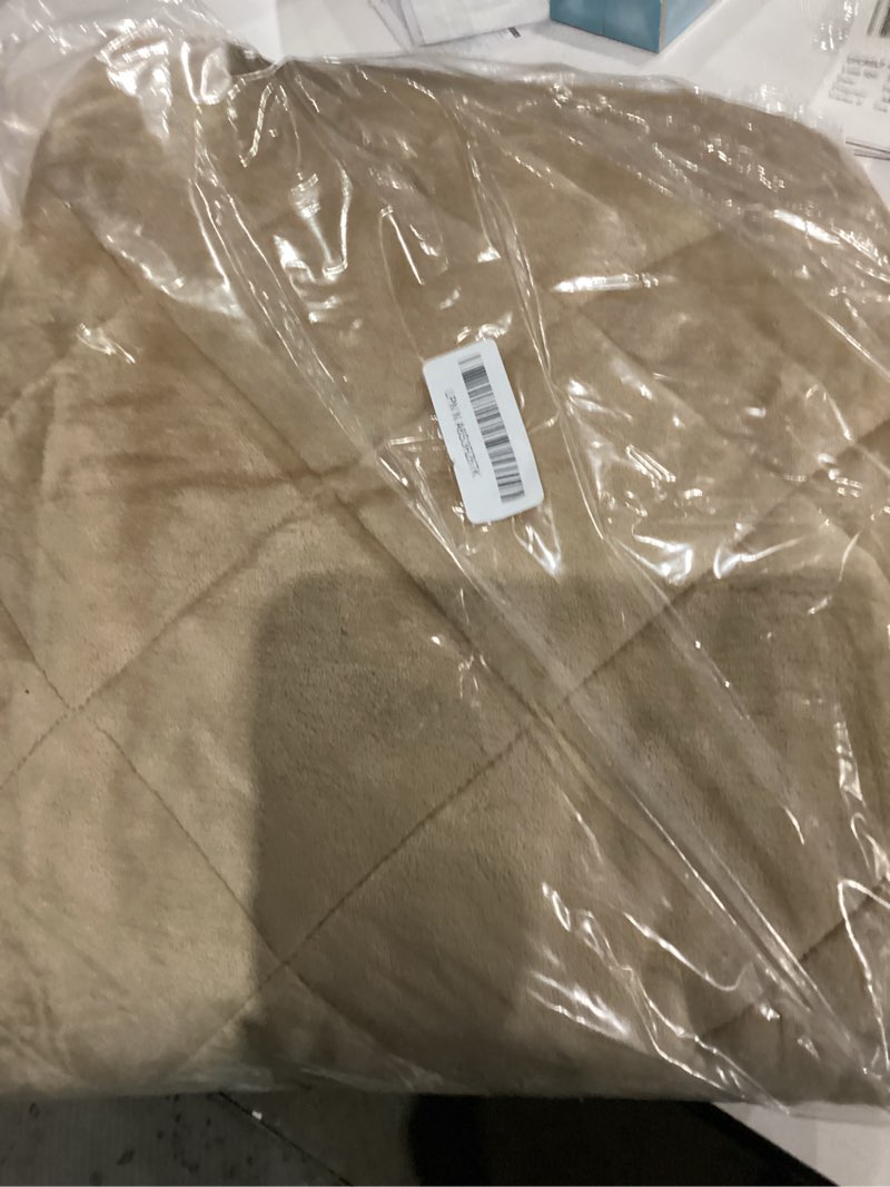 Condition photo showing As Is for Smiry Fuzzy Couch Cover for Dogs, Non Slip Washable Pet Sofa Cover, Scratch Proof Hair Resistant Plush Sofa Slipcover, Pet Friendly Couch Cushion Protector for Cat, Camel, 27.6" x 82.7" Camel 27.6" x 82.7"