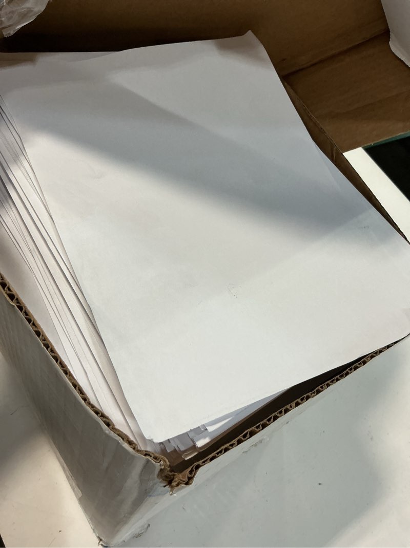 Condition photo showing As Is for printworks professional half sheet perforated paper 8.5” x 11” - perfect for w-2, 1099, & statement use - made in the usa - 2500 sheets - 24 lb - a5 paper - printer compatible - white (04118c) 2500 sheets 2 part perf 24 lb
