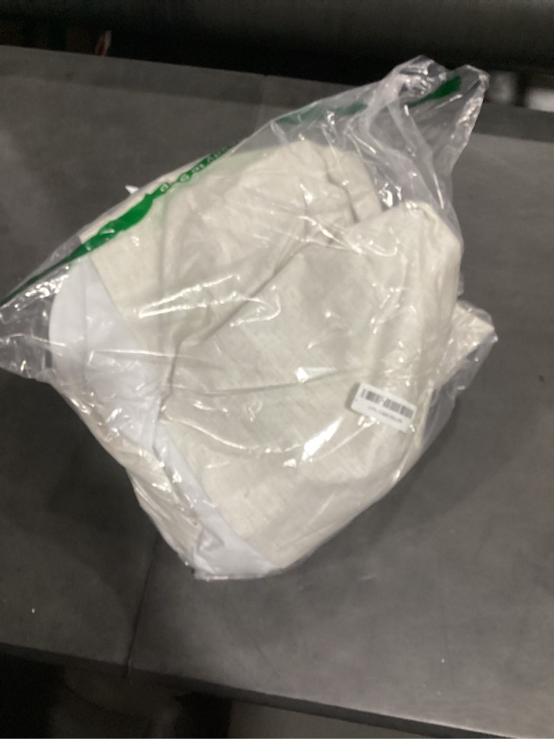 Condition photo showing Good Condition for miulee non-see-through privacy linen curtains 2 panels, light filtering window curtains farmhouse textured back tab semi sheer drapes for bedroom living room, 52 x 90 inches long, natural white 52"w x 90"l (pack of 2) natural