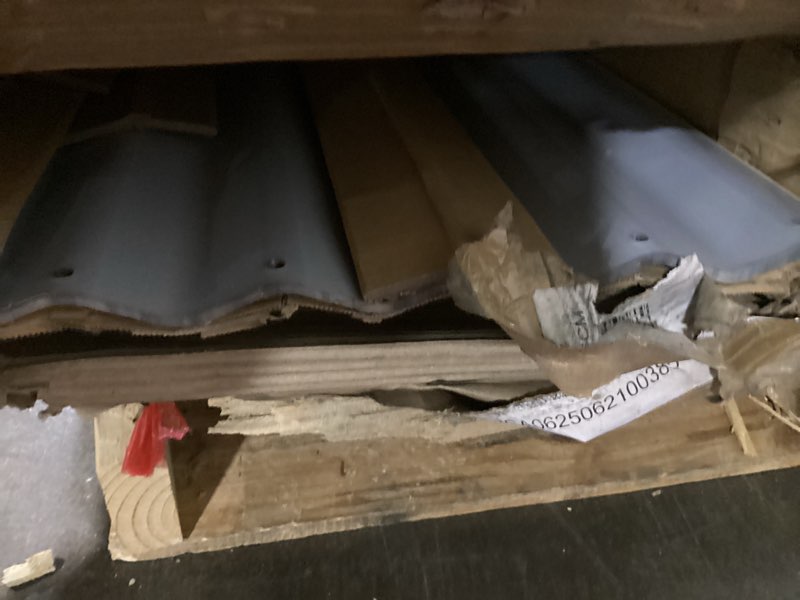 Condition photo showing As Is for 2 Pcs Raised Garden Beds Outdoor 8x4x1.5 ft - Galvanized Steel Planter Box for Vegetables, Flowers, Rust-Resistant Garden Box, Easy Assembly Raised Beds, Durable Planters for Outdoor Plants, Beige Beige 8x4x1.5 ft