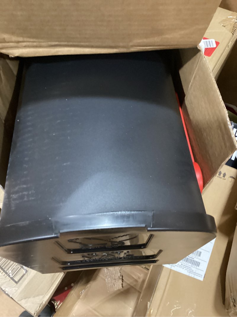 Condition photo showing Good Condition for architectural mailboxes parsons™ rust-proof plastic post mounted mail box for outside, black, medium curbside mailbox, usps approved for residential delivery