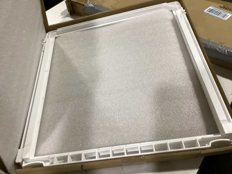 Condition photo showing Good Condition for upgrade 241969501 refrigerator shelf frame without glass compatible for frigi.daire 241969501/frigi.daire part 241969501 of ffss2615ts3, fgss2635tf1, ffss2615ts0-by miflus 241969501 shelf frame