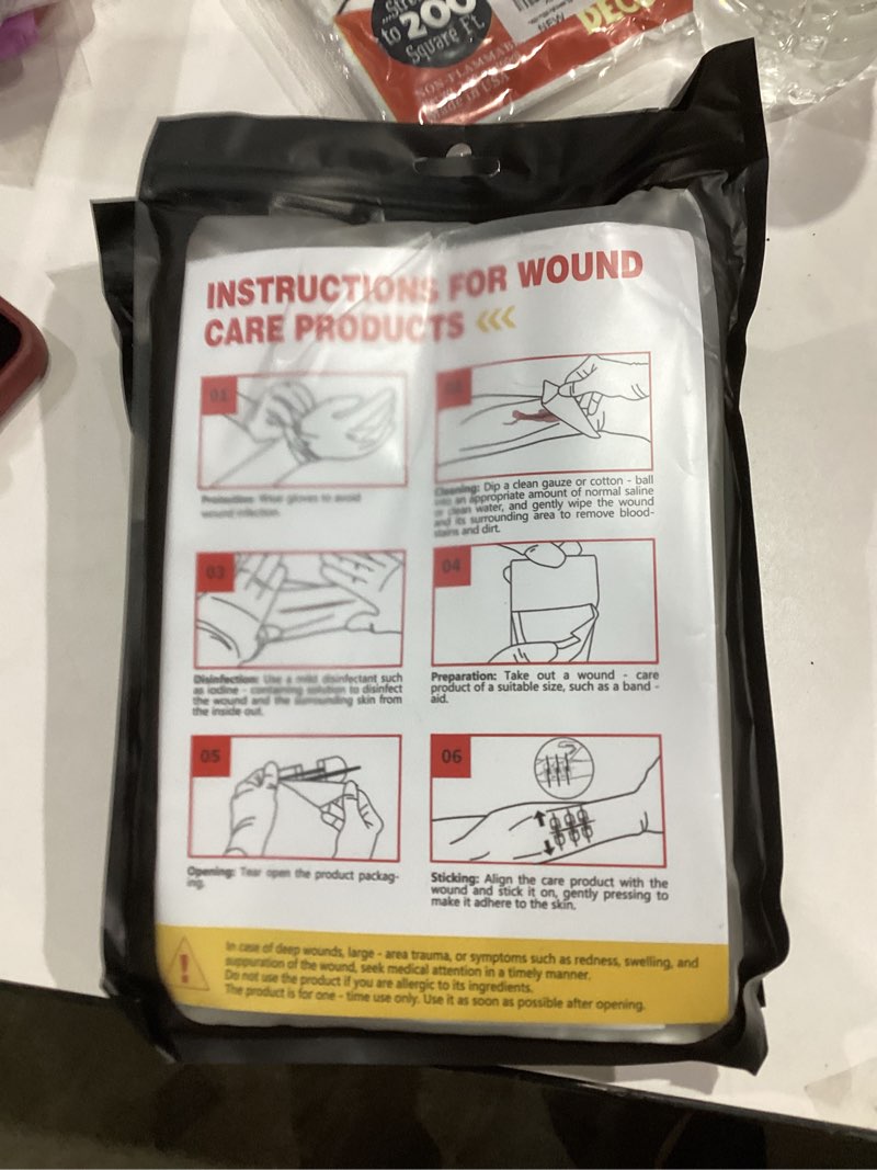 Condition photo showing New/Like New for Wound Closure Kit – First Aid Laceration Closure Strips – 6 Zip Stitch Devices,Waterproof Dressing,Adhesive Wound Closure Bandages Without Suture for Emergency,Home,Travel,Hiking Use