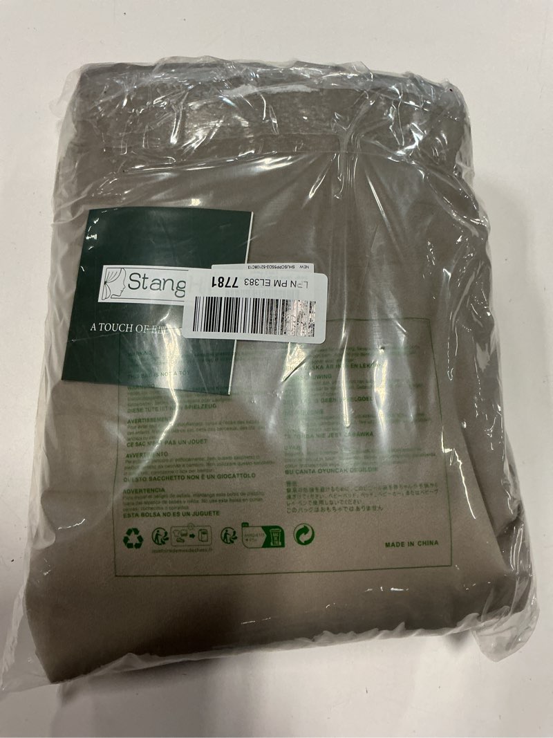 Condition photo showing item condition for StangH Camel Beige Polyester Curtains for Window - Elegant Decor Room Darkening Thermal Insulated Curtains 108 inches for Living Room, Privacy Assured Door Drapes for Office/Patio, W52 x L108,2 Panels 52"W x 108"L (Pack of 2) Beige Series - Camel Beige