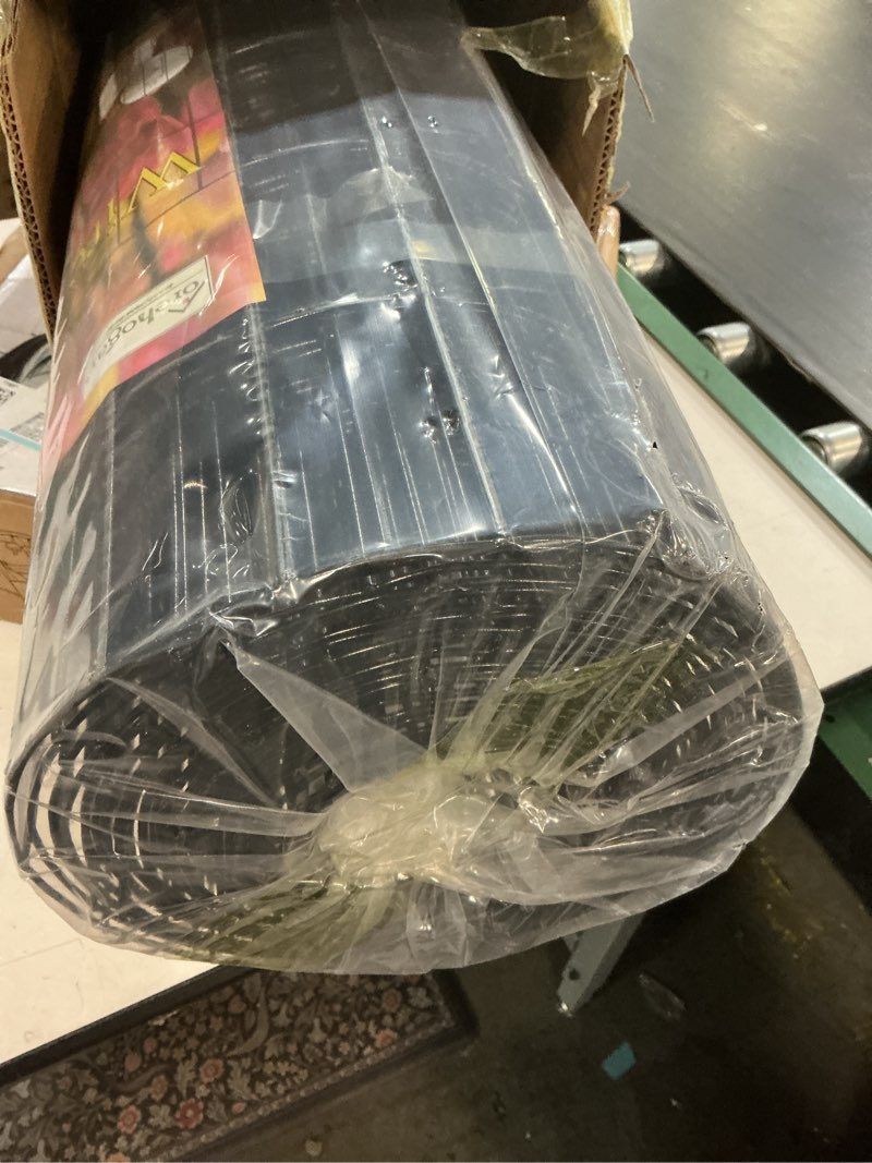 Condition photo showing New/Like New for forehogar black pvc coated welded wire fence 24 inch x 25 foot, 2 inch x 3 inch 16ga, garden border fencing roll vinyl coating metal wire mesh for yard vegetable plant protection poultry netting black 2''x3'' 16ga 24''x25'