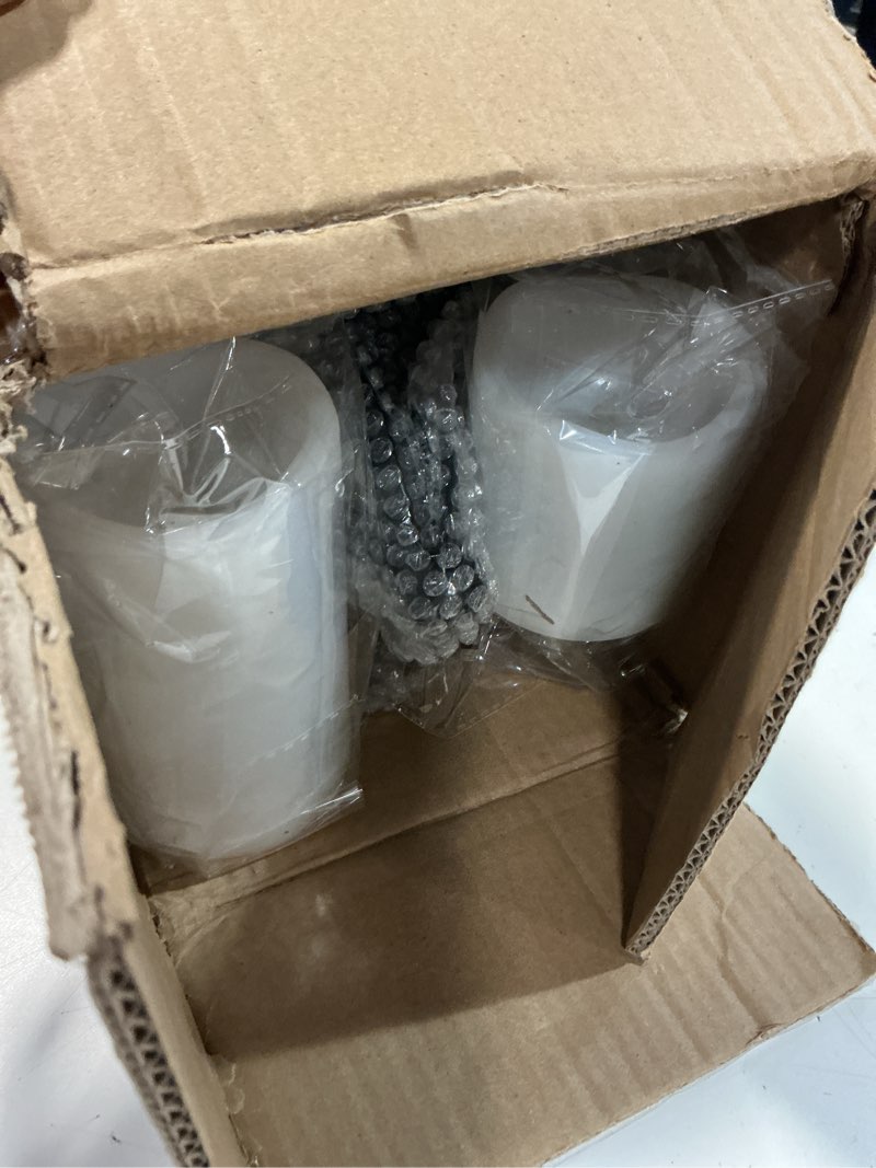 Condition photo showing As Is for led lanterns decorative indoor&outdoor, 23’’ 19’’ 13’’ large black candle lanterns set with 3 flameless candles, metal holders for porch, patio, garden, home, fireplace, decorations decor 23‘’ + 19‘’ + 13‘’ / timer