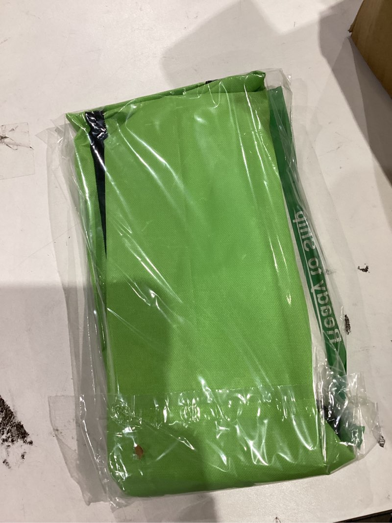 Condition photo showing As Is for Portable Foldable Shopping Trolley Bag with tug-Type Pull Wheel, Suitable for Shopping Outdoors, can