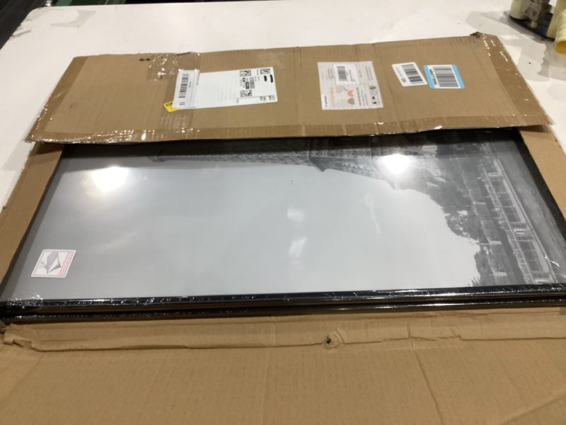 Condition photo showing Good Condition for 2 pack. upsimples 20x28 Picture Frame Black 3 Pack, Scratch-Proof Poster Frames 20 x 28 for Photo Gallery - Slide-In Strips, Horizontal or Vertical Wall Mounting Black 20x28