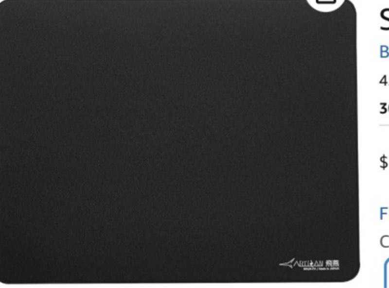 ARTISAN MousePad Ninja FX hien XSoft XL XSOFT XL (490x420mm)black