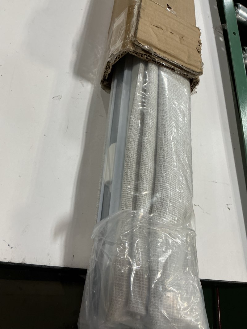 Condition photo showing Good Condition for Cordless Blackout Roman Shades, Fabric Shades for Windows, Washable Roman Blinds for Indoor Windows, French Doors, Bedroom, 35W x 48H Inches Beige White-beige Liner 35"W x 48"H