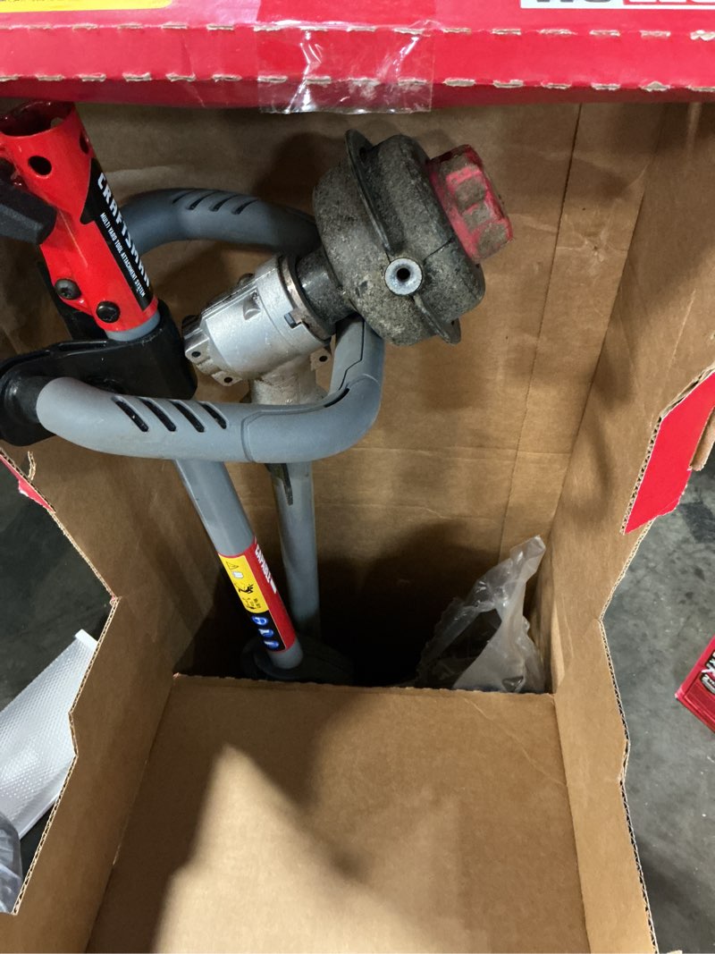 Condition photo showing As Is for craftsman ws2200 25-cc 2-cycle 17-in straight shaft attachment capable gas string trimmer