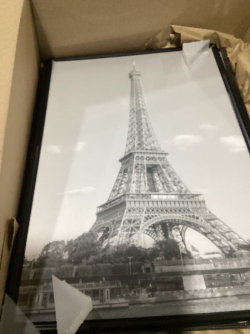 Condition photo showing As Is for upsimples 12x18 picture frame black 3 pack, scratch-proof poster frames 12 x 18 for photo gallery - slide-in strips, horizontal or vertical wall mounting black 12x18