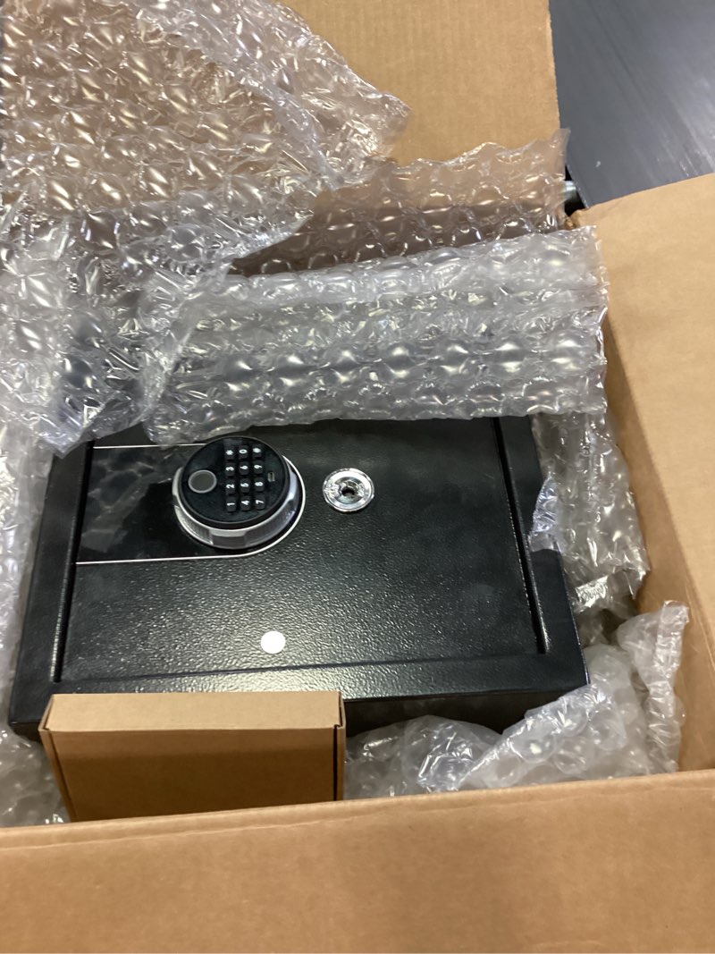 Biometric Digital Security Home Safe, Fingerprint Safes for Home Storage Cash Jewelry and Valuables,1.2 Cubic Feet Gun Use Storage Safe Box.(No fireproof bag, 11.8”H X 15”W X 11.8”D)