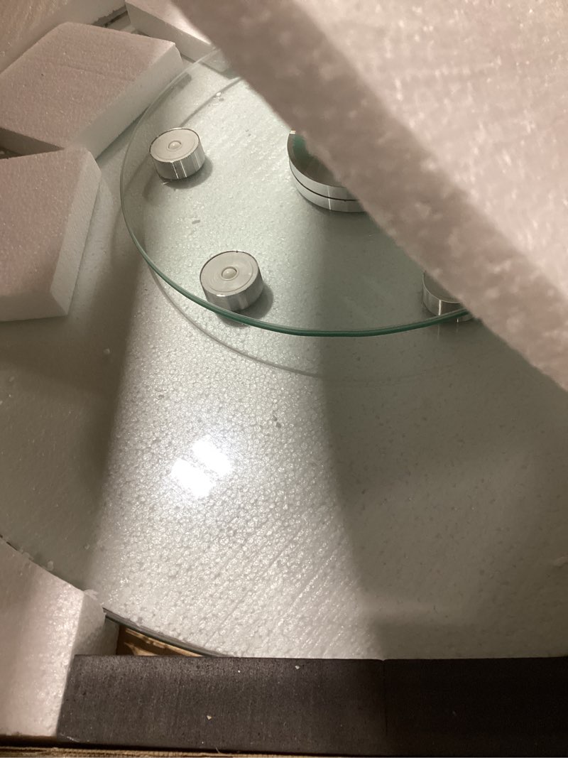 Condition photo showing Good Condition for VEVOR 30 in Glass Lazy Susan Turntable, Tempered Glass Dining Table Centerpiece with 6 Rotating Whee