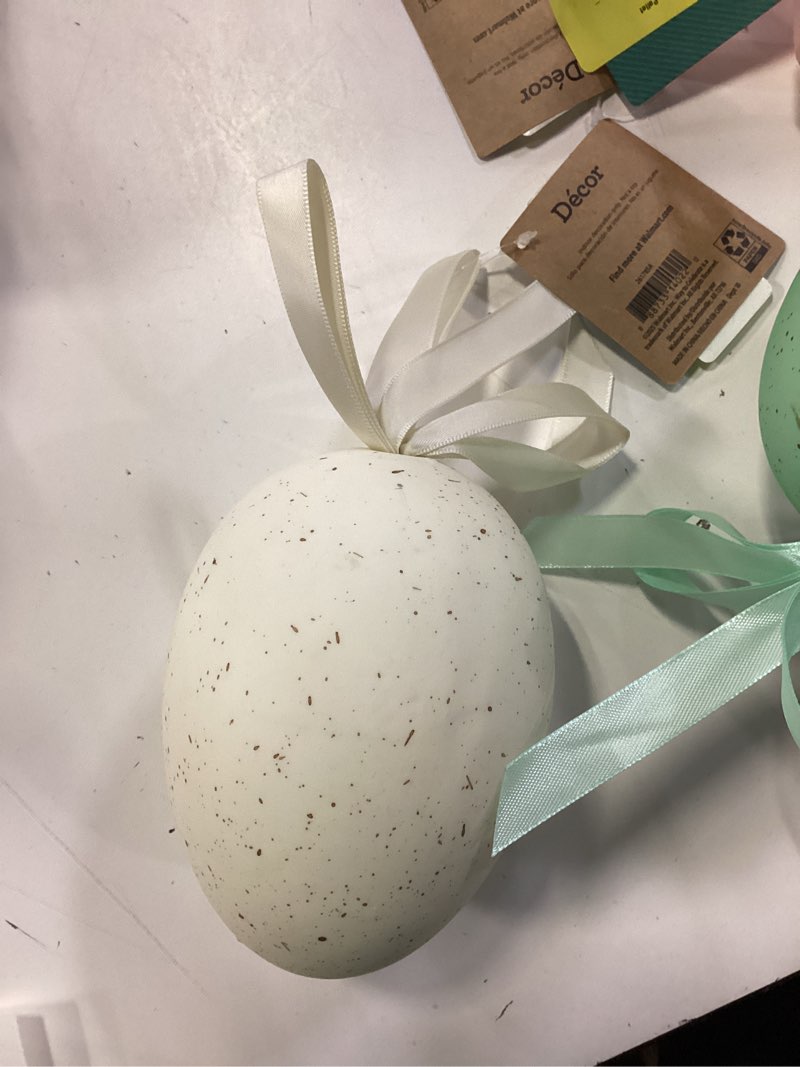 Easter egg indoor decor (Comes in green,white, or pink)